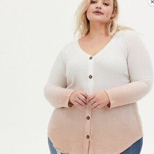 ✨ Dip-Dye Waffle Knit Tunic - Size 0 ✨